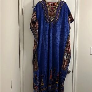 Elegant Blue Kaftan Dress
